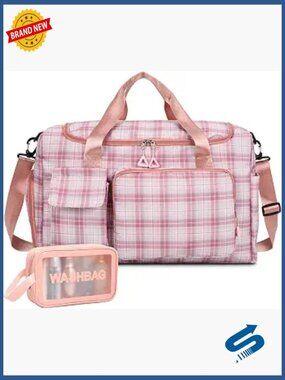 Small Gym Bag Travel Duffle Weekender with Shoe Compartment Dry Wet Separation